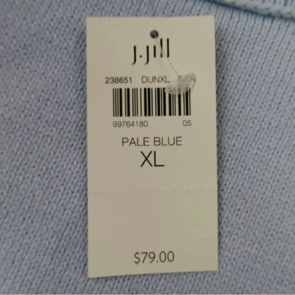 J.Jill * Light Blue Crew Neck Sweater * Size XL - Picture 10 of 10